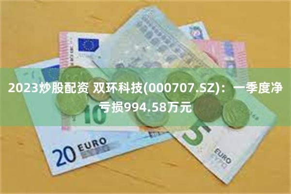 2023炒股配资 双环科技(000707.SZ)：一季度净亏损994.58万元