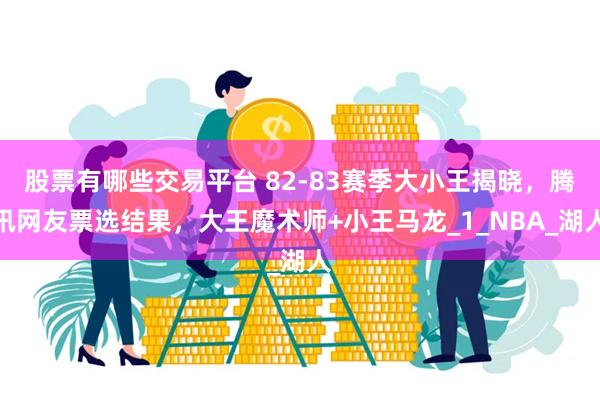 股票有哪些交易平台 82-83赛季大小王揭晓，腾讯网友票选结果，大王魔术师+小王马龙_1_NBA_湖人