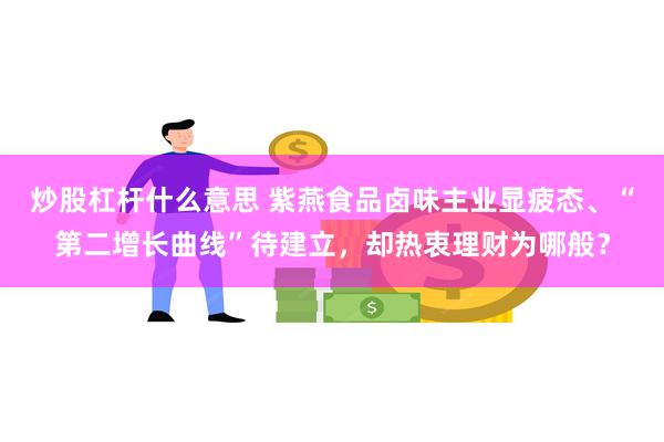 炒股杠杆什么意思 紫燕食品卤味主业显疲态、“第二增长曲线”待建立,却热衷理财为哪般?