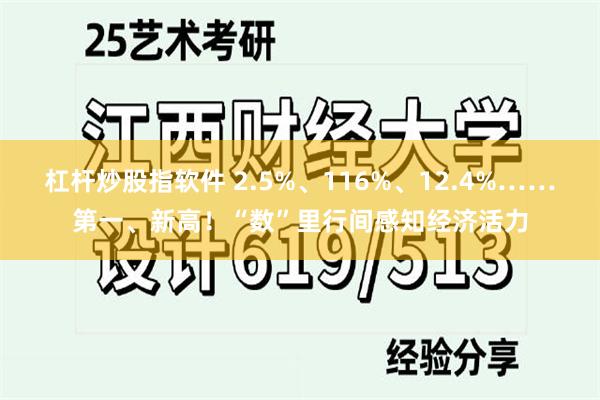 杠杆炒股指软件 2.5%、116%、12.4%……第一、新高！“数”里行间感知经济活力