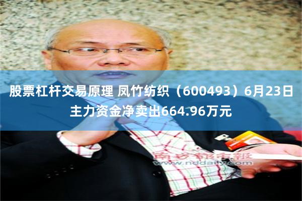 股票杠杆交易原理 凤竹纺织（600493）6月23日主力资金净卖出664.96万元