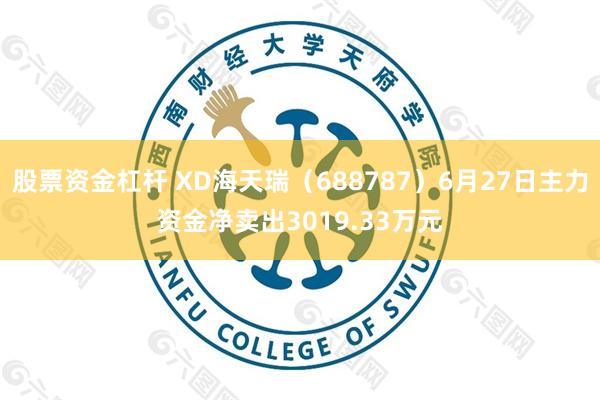 股票资金杠杆 XD海天瑞（688787）6月27日主力资金净卖出3019.33万元