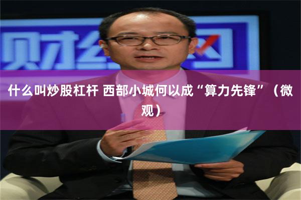 什么叫炒股杠杆 西部小城何以成“算力先锋”（微观）