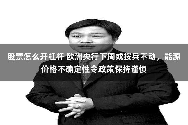 股票怎么开杠杆 欧洲央行下周或按兵不动,能源价格不确定性令政策保持谨慎