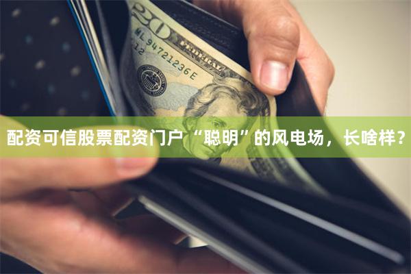 配资可信股票配资门户 “聪明”的风电场，长啥样？