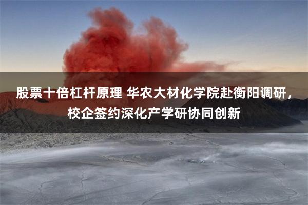 股票十倍杠杆原理 华农大材化学院赴衡阳调研，校企签约深化产学研协同创新