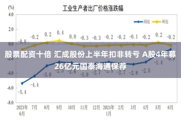 股票配资十倍 汇成股份上半年扣非转亏 A股4年募26亿元国泰海通保荐