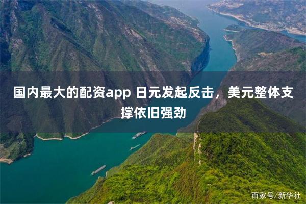 国内最大的配资app 日元发起反击，美元整体支撑依旧强劲