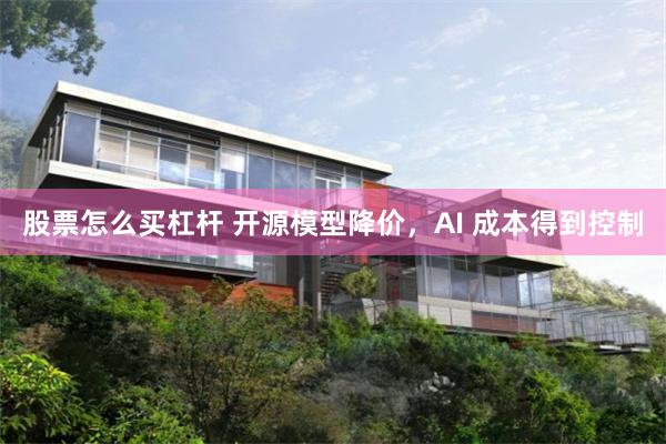 股票怎么买杠杆 开源模型降价，AI 成本得到控制